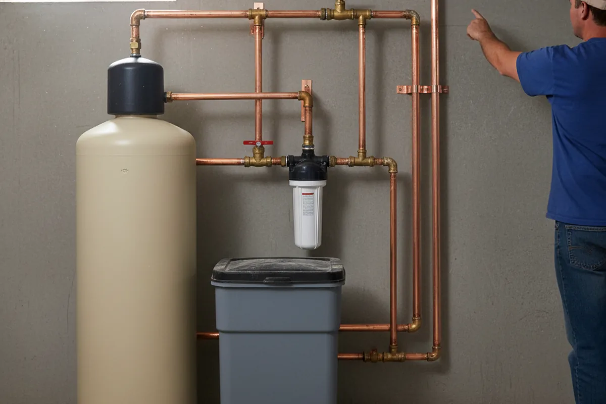 Whole-house water treatment system installed in Eton